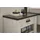 furn.design Nachtschrank 60 x 46 x 46 cm Weiß