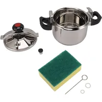 Haushalts-edelstahl-schnellkochtopf-einkochgerät, Explosionsgeschützt, Doppelboden Für Gasherde, Induktion, Glänzender Stil, 9 L, 26 Cm
