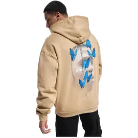 Mister Tee Le Papillon Heavy Oversize Kapuzenpullover Union Beige M