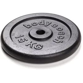 VirtuFit Gusseisen Hantelscheibe 30 mm 15 kg schwarz