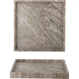 Bloomingville Majsa Tablett, Braun, Marmor