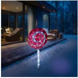 MARELIDA LED Acryl Lolli XXL Gartendeko Weihnachtsdeko Lollipop Lutscher H:70cm