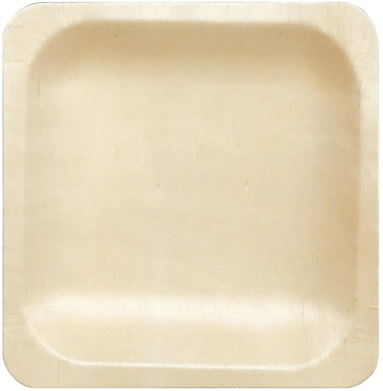 Holzteller Einwegteller aus Pappelholz quadratisch 14.5x14.5cm FSCR, 25 Stk.