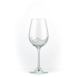 Crystalex Weinglas Viola Stone matt geschliffen 350 ml 6er Set, Kristallglas, matt geschliffen