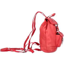 The Skandinavian Brand Mini Leder Rucksack Rot