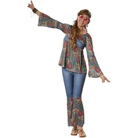 Tectake Hippie Kostüm Damen XXL