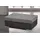 Collection AB Hocker John 100 x 40 x 70 cm Schwarz/Grau