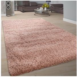 Paco Home Hochflor-Teppich »Next 570«, rechteckig, weicher Hochflor-Shaggy, ein echter Kuschelteppich, mit Effektgarn, rosa