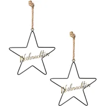 Creativ deco Dekohänger CREATIV DECO "Weihnachtsdeko", gold (goldfarben), B:30cm H:33cm T:0,5cm, Metall, Dekohänger, mit Glitzerschriftzug