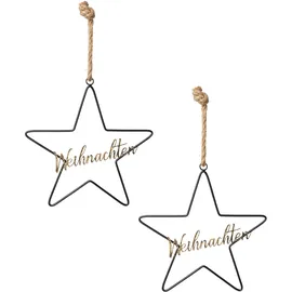 Creativ deco Dekohänger CREATIV DECO "Weihnachtsdeko", gold (goldfarben), B:30cm H:33cm T:0,5cm, Metall, Dekohänger, mit Glitzerschriftzug