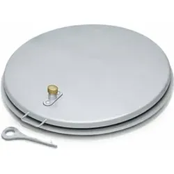ZARGES Brunnenabdeckung, rund mit Isolierung, Edelstahl V2A (1.4301) 800 mm