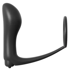 analfantasy collection Penisring mit Vibro-Analplug| „Ass-Gasm Cockring Vibrating Plug“, schwarz
