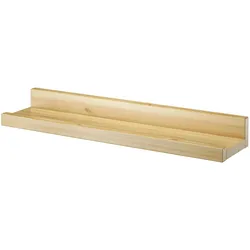 Erst-Holz Wandregal Massivholz Kiefer Fotoleiste für Bilder Bücher und Deko 90.82-12