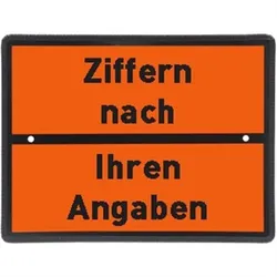 Einstoff-Warntafel mit Kennzeichnung nach Ihren Angaben, Stahl, 400x300 mm