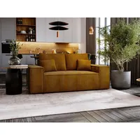 Compleo Schlafsofa für eine kleine Wohnung, Schlaffunktion, Breite:188 cm MALAG gelb