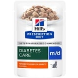 Hill's Prescription Diet m/d Katzenfutter mit Huhn - x 85 g