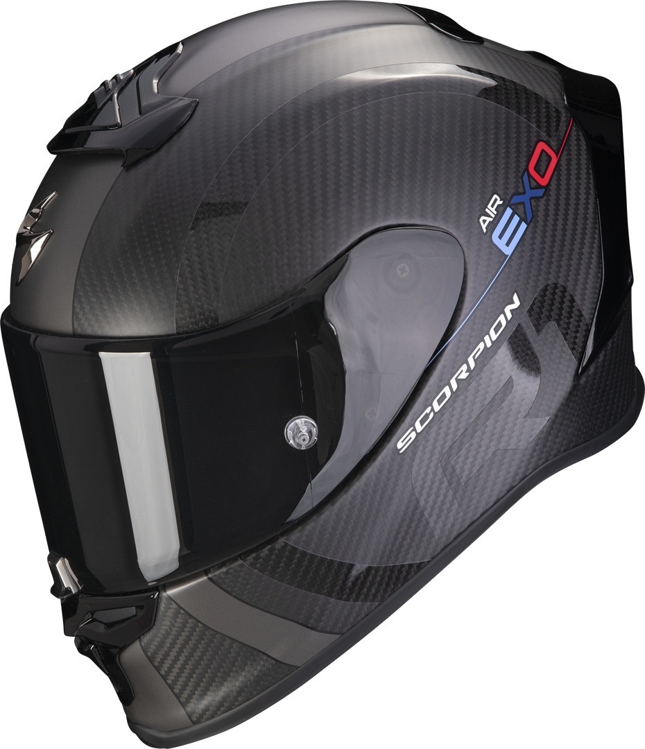 Scorpion EXO-R1 Evo Air MG Carbon Helm, zwart-zilver, XL