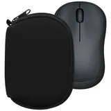 kwmobile Hülle für Logitech M220 Silent / M235 / M185 / acer OMR266 Hülle - Mouse Case - Neopren Tasche - Schutzhülle für PC Maus - Transporttasche Zubehör - Schwarz