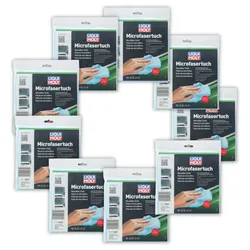 9x LIQUI MOLY 1651 Microfasertuch Poliertuch Reinigung Autowäsche Politur Glanz