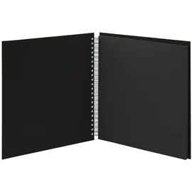 RÖSSLER Fotoalbum Whire-O 60 Seiten 290x290mm schwarz/schwarz