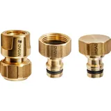 Geka plus Basisset Trinkwasser 1/2 Zoll Messing gold