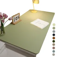 Multifunktionales Office Mauspad Desk Mat PU Leder Tischunterlage rutschfeste Schreibtischmatte Tisch-Schutz Unterlage für Büro/Home-Office Multifunktionales Office pad (Grün)(Dark blue,50*100cm)