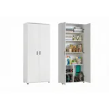 home collective Mehrzweckschrank 75 x 35 x 184 cm Weiß