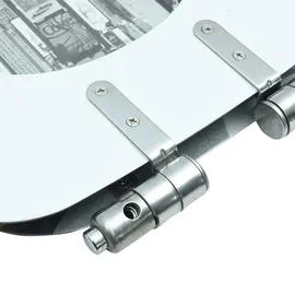 vidaXL Toilettensitz New York Design Grau