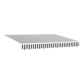 vidaXL Markise Einziehbar Anthrazit und Weiß 3x2,5 m Stoff & Aluminium