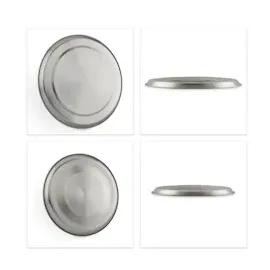 Relaxdays Edelstahl Herdabdeckplatte 4 St.