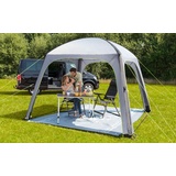 BERGER Pavillon Gazebo Air Deluxe │ 3mx3m UV50+ grau aufblasbares Partyzelt Luftzelt Luftpavillon zum Camping oder als Garten Pavillon 3x3 Meter │ inkl. Tragetasche und Luftpumpe, WS 3000mm