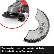 Einhell 4431140+4540011 Akku-Winkelschleifer 125 mm ohne Akku, ohne Ladegerät, inkl. E-Case