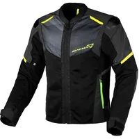 Macna Orcano 2.0 Night Eye Textiljacke Schwarz/Gelb L