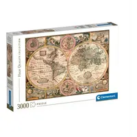 CLEMENTONI 33531 Alte-Karte 3000 Teile Puzzle