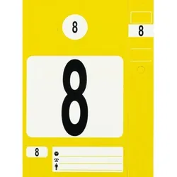 Schlüsselanhänger-Set, gelb, 300 Stück - gelb