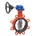 Absperrklappe BOAX-SF Gewindeflansch MS50 PN10 DN250 EPDM