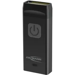 Ansmann Schlüsselbund-Licht KL80R, Schlüsselanhänger-Blinklicht, Schwarz, Alumin
