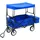 vidaXL Klappbarer Handwagen mit Sonnendach blau