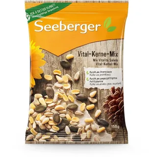 Seeberger Vital-Kerne-Mix: Kernig-knackige Mischung aus Pinien-, Sonnenblumen-, Kürbis- und Sojakernen - als Backzutat, für Salat und Müsli, vegan | 150 g (1er Pack) | Verpackung kann abweichen