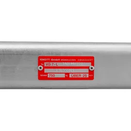 KNOTT Achse 750 kg, 1190 mm Auflage, für Anhänger 750kg 1190mm 1623mm 4x100