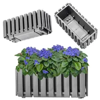 Kadax Blumenkasten, ohne halterung "Glifada", Blumentopf, Pflanzkübel im Landhausstil,