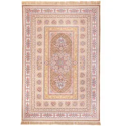 Orientteppich MORGENLAND "Orientteppich - Akghar - läufer", braun, B:100cm H:8mm L:150cm, Acryl, Teppiche
