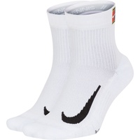Nike NikeCourt Multiplier Max Sportsocken 2er Pack, Weiß,