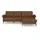 sit&more Ecksofa SIT & MORE "Fashion L-Form", braun (cognac), B:253cm H:84cm T:165cm, Sofas, Ecksofa, wahlweise mit Kopfteilverstellung, Vorziehsitz, motorisch, Nickelfüße