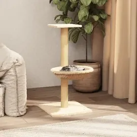 vidaXL Kratzbaum mit Sisal-Kratzsäule 74 cm creme