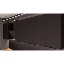 Küchen-Preisbombe Küchenzeile SIENA 280 + 180 cm Schwarz matt