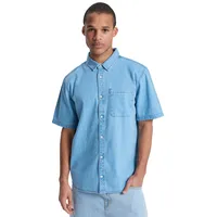 QUIKSILVER Carrigan Kurzarmhemd Blau XXL