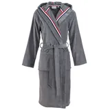 Carl Ross Unisex-Bademantel CARL ROSS "481310" Gr. XS, grau (platin), XS, Velours, Hausmäntel, Midilänge