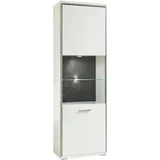 Uno Vitrine Setto 64 x 38 x 201 cm Weiß