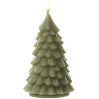 283 LED Kerze Tannenbaum H: 16 cm hellgrün